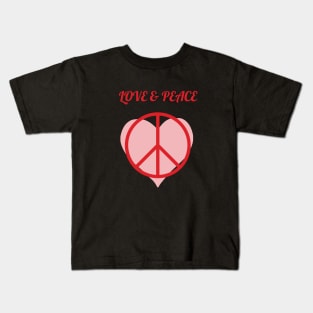 LOVE & PEACE Kids T-Shirt